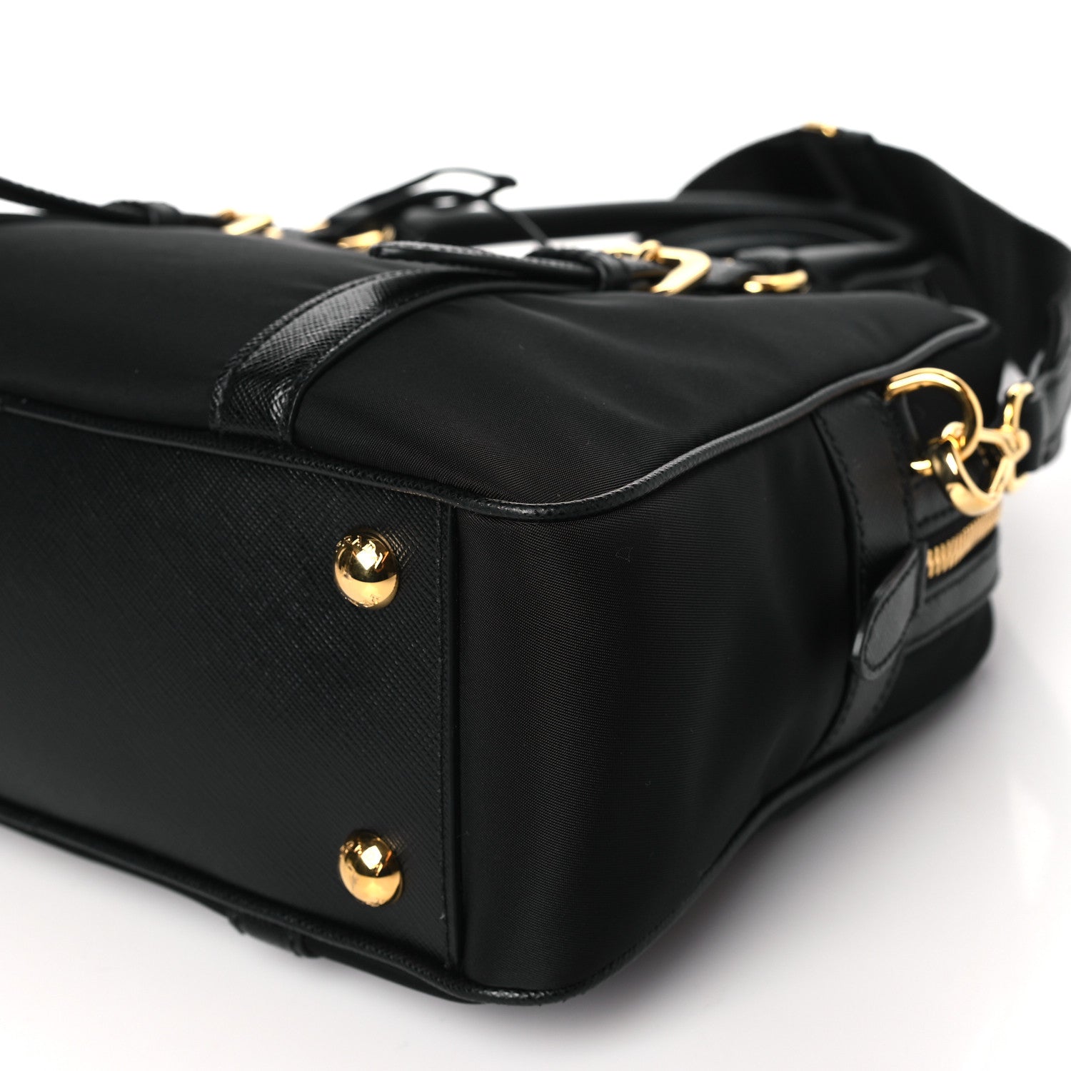 Prada Tessuto Nylon Saffiano Bauletto Black 10 of 10