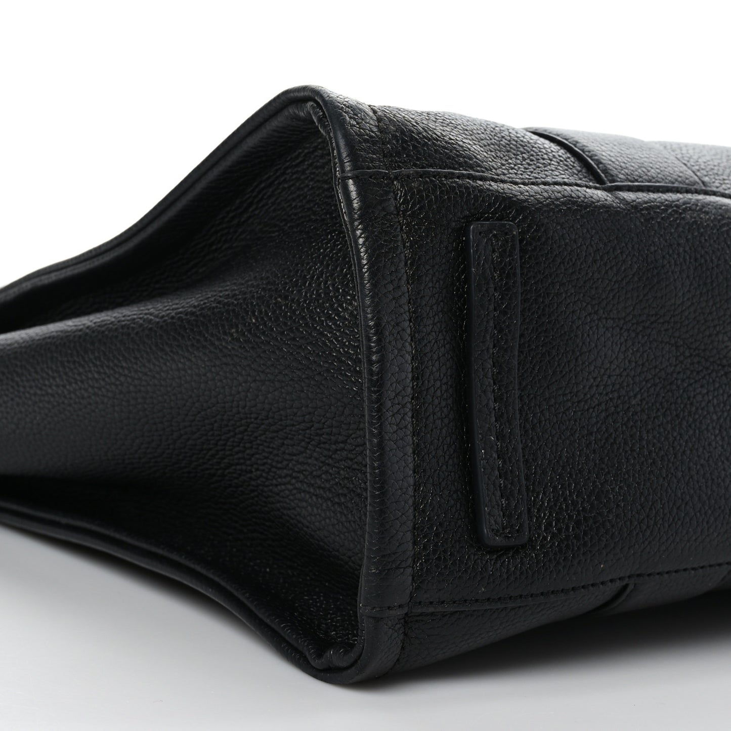 Grained Calfskin Large The Tote Bag Black