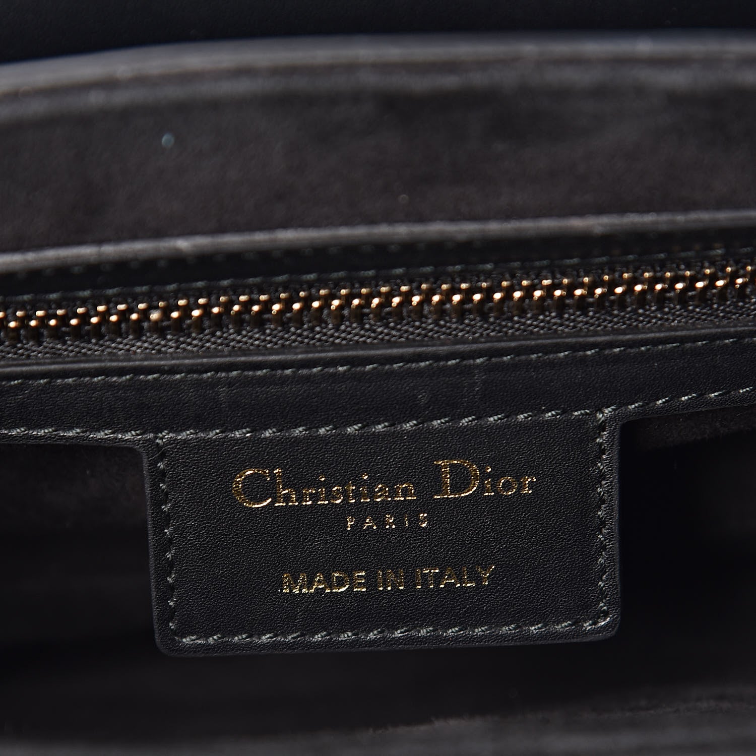 Christian Dior Calfskin Saddle Bag Black 6 of 12
