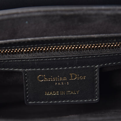 Christian Dior Calfskin Saddle Bag Black 6 of 12