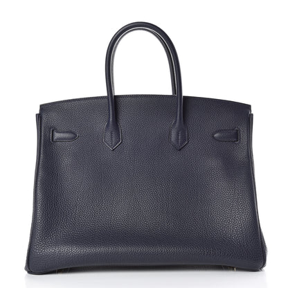 Hermes Togo Birkin 35 Bleu Nuit 4 of 32