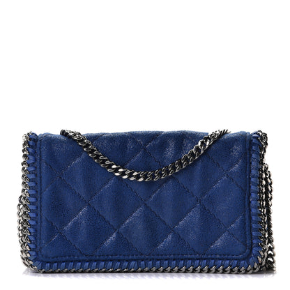 Stella McCartney Shaggy Deer Quilted Falabella Crossbody Bag Blue 1 of 5