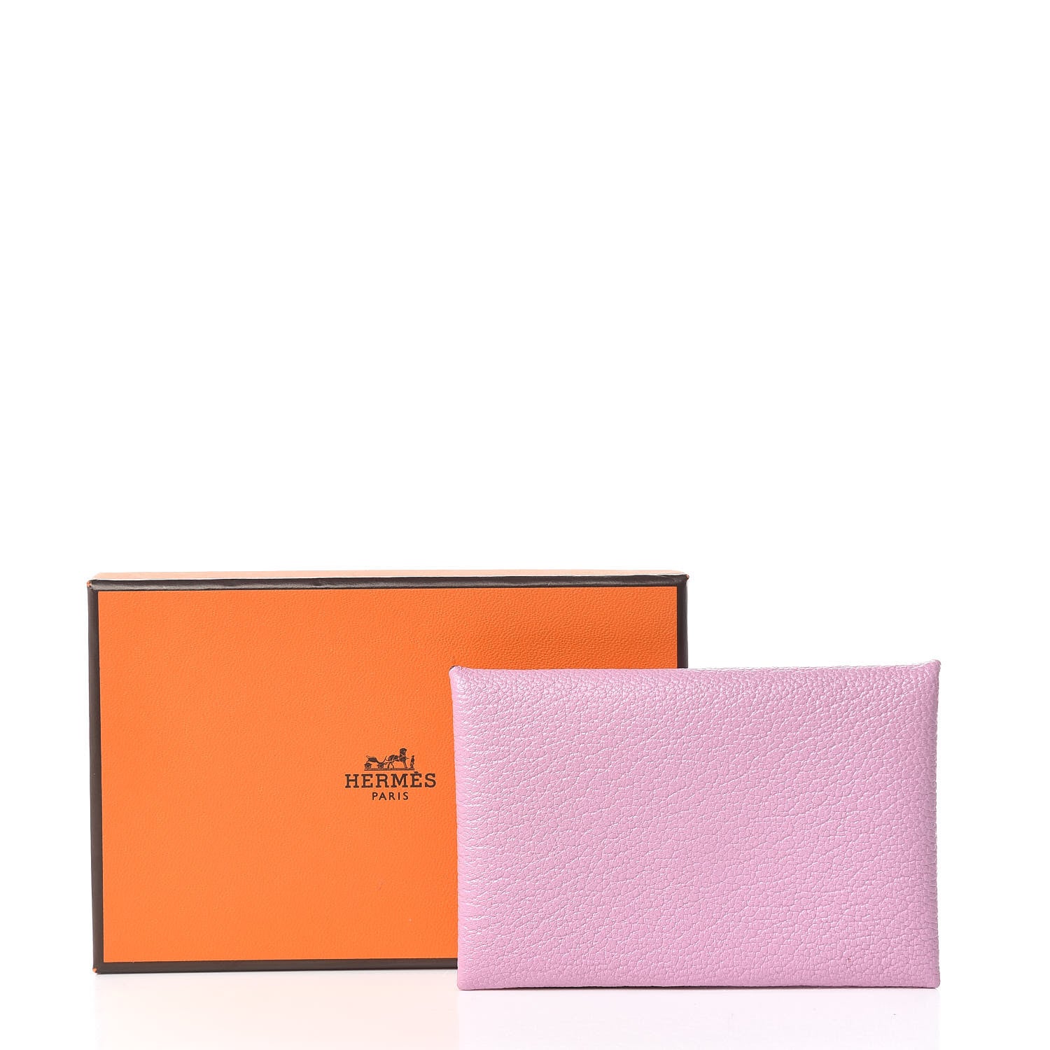 Hermes Chevre Mysore Calvi Card Case Mauve Sylvestre 8 of 8