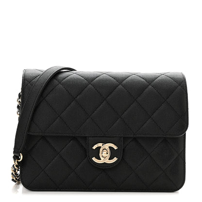 Chanel Caviar Quilted Large Like A Wallet Flap Black 1 of 11