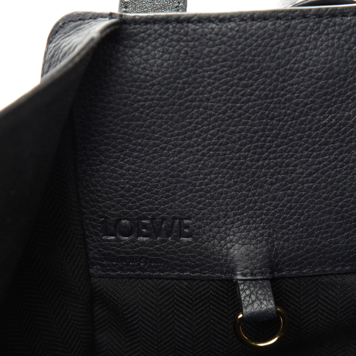 Calfskin Small Hammock Shoulder Bag Black