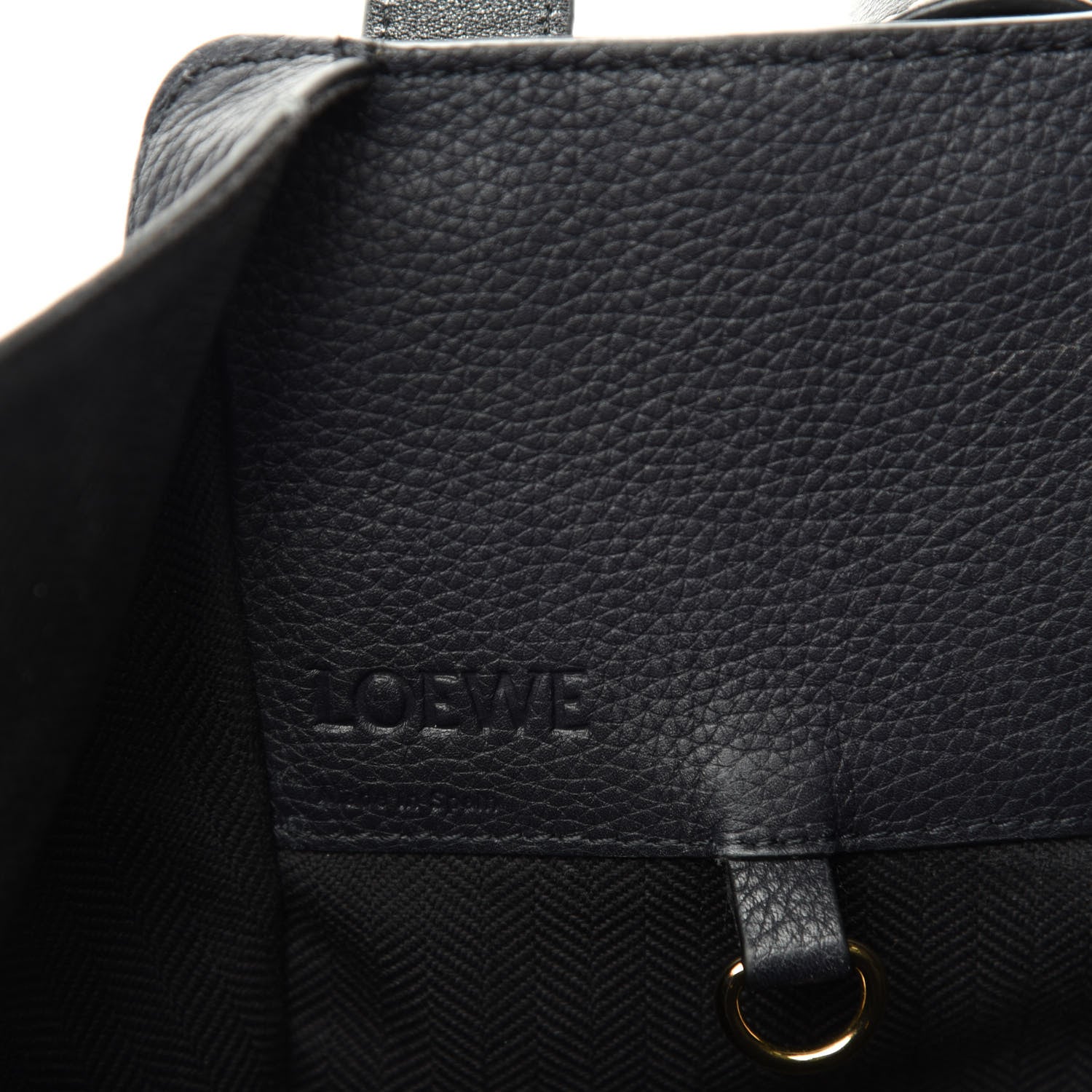 Loewe Calfskin Small Hammock Shoulder Bag Black 9 of 11