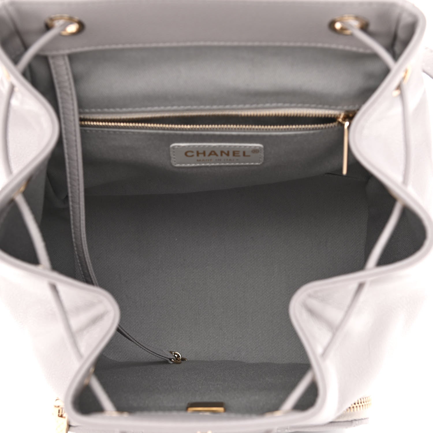 Chanel Caviar Quilted Business Affinity Backpack Grey 5 of 11