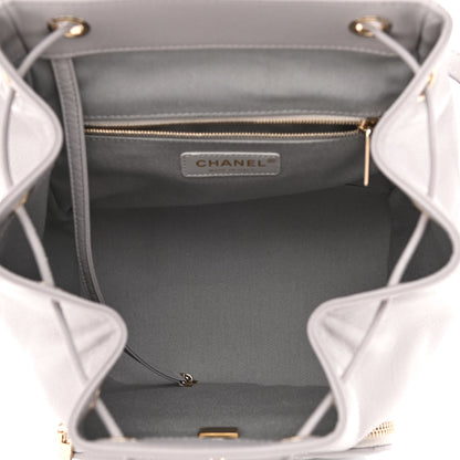 Chanel Caviar Quilted Business Affinity Backpack Grey 5 of 11