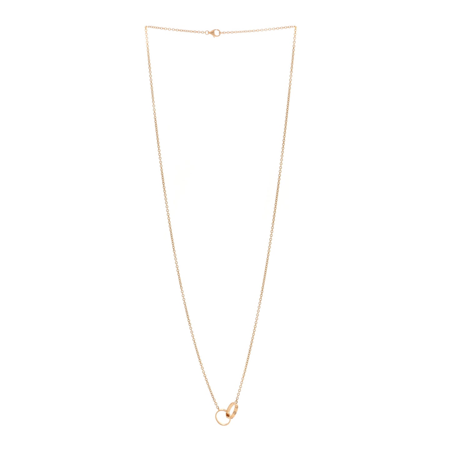 18K Yellow Gold Interlocking LOVE Necklace
