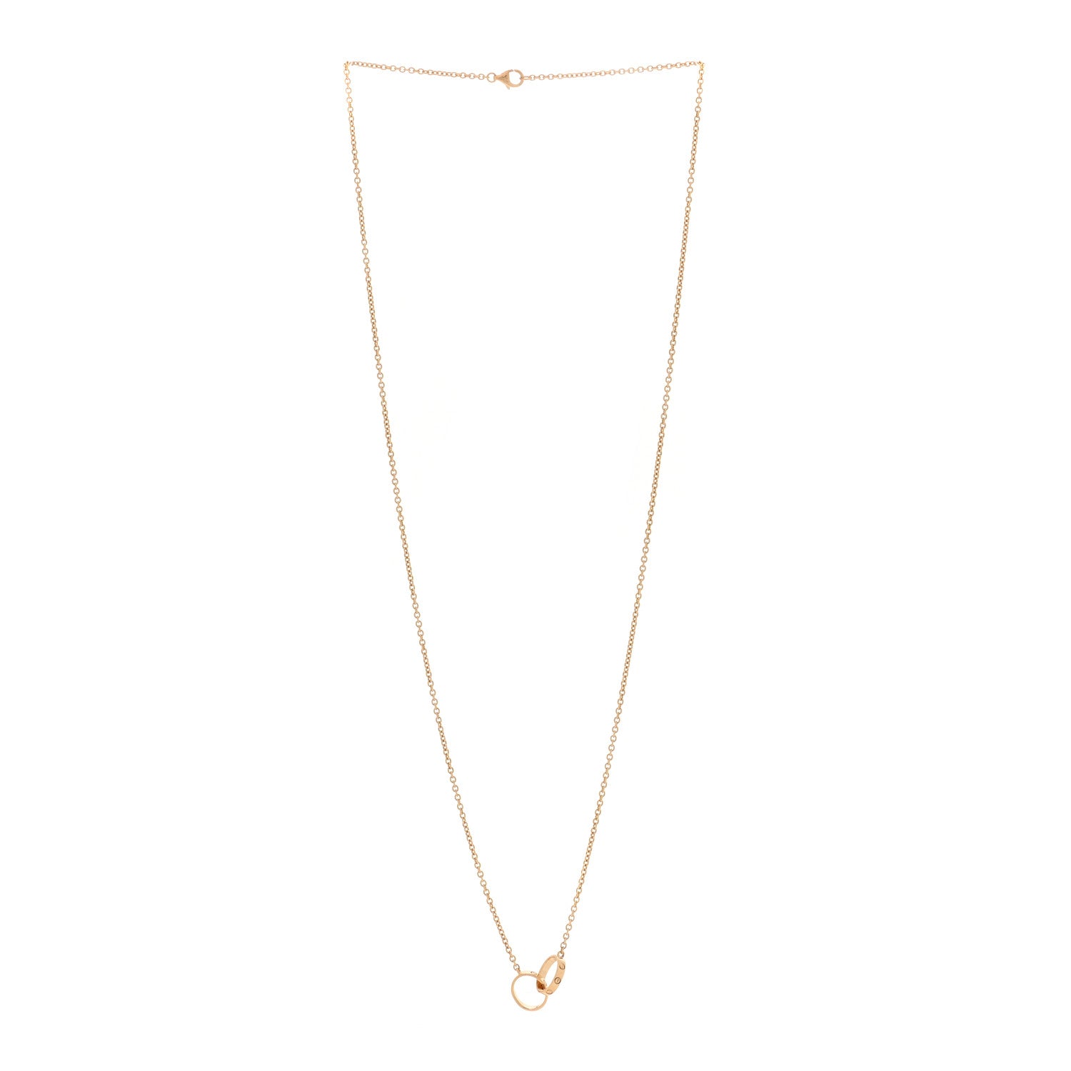 Cartier 18K Yellow Gold Interlocking LOVE Necklace 3 of 5