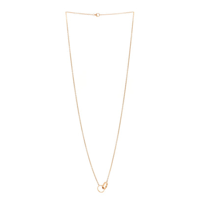 Cartier 18K Yellow Gold Interlocking LOVE Necklace 3 of 5