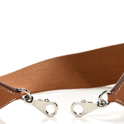 Hermes Toile Epsom Shoulder Strap Gold 5 of 5