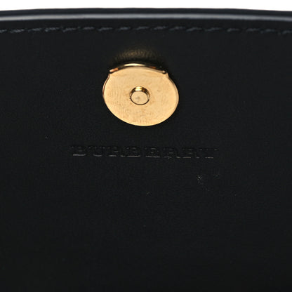 Burberry Grainy Calfskin House Check Henley Wallet On Chain Black 5 of 8