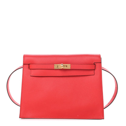 Hermes Evercolor Kelly Danse II Belt Bag Rouge De Coeur 1 of 11