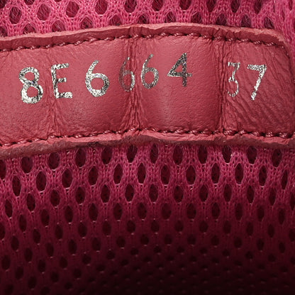 Fendi Velvet Quilted Logo Sneakers 37 Burgundy 3 of 8