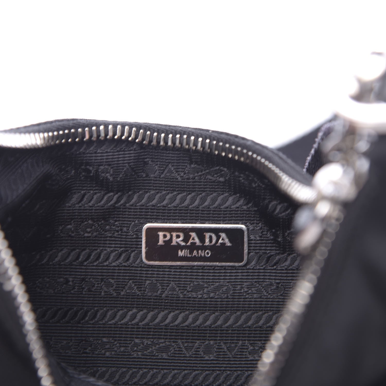 Prada Nylon Re-Edition 2005 Shoulder Bag Black 6 of 13