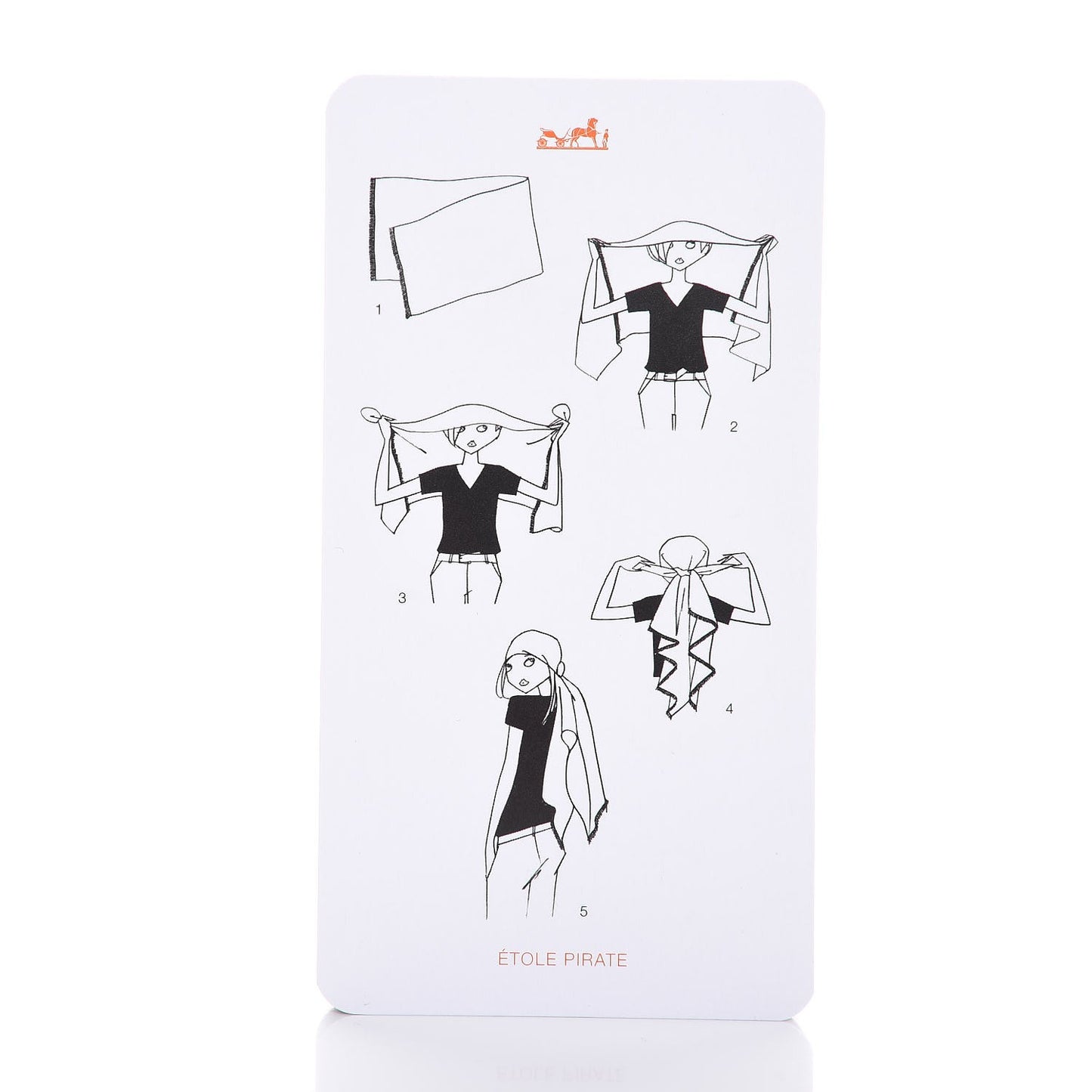 Knotting Cards Cartes A Nouer Carre Scarf Guide
