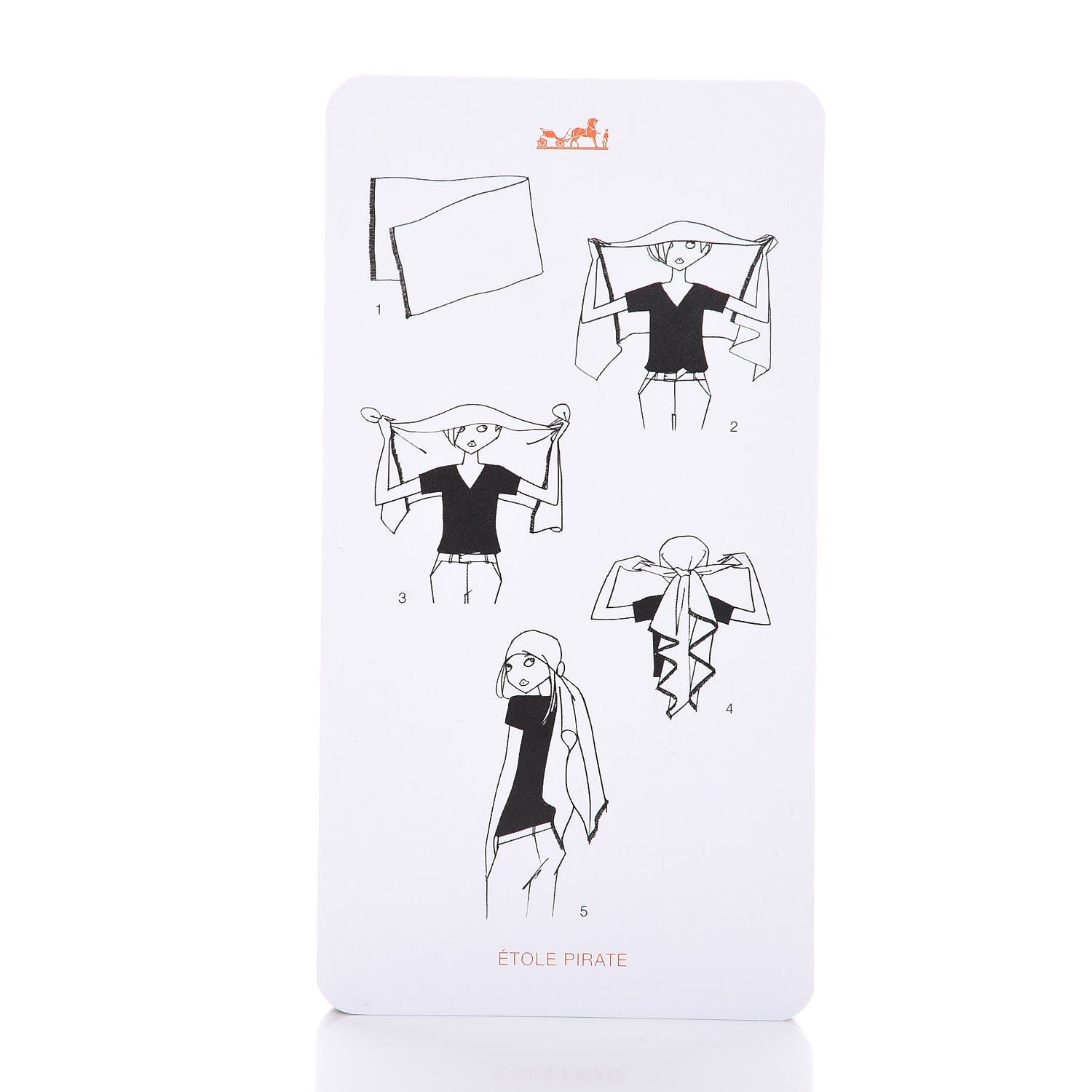 Hermes Knotting Cards Cartes A Nouer Carre Scarf Guide 3 of 4