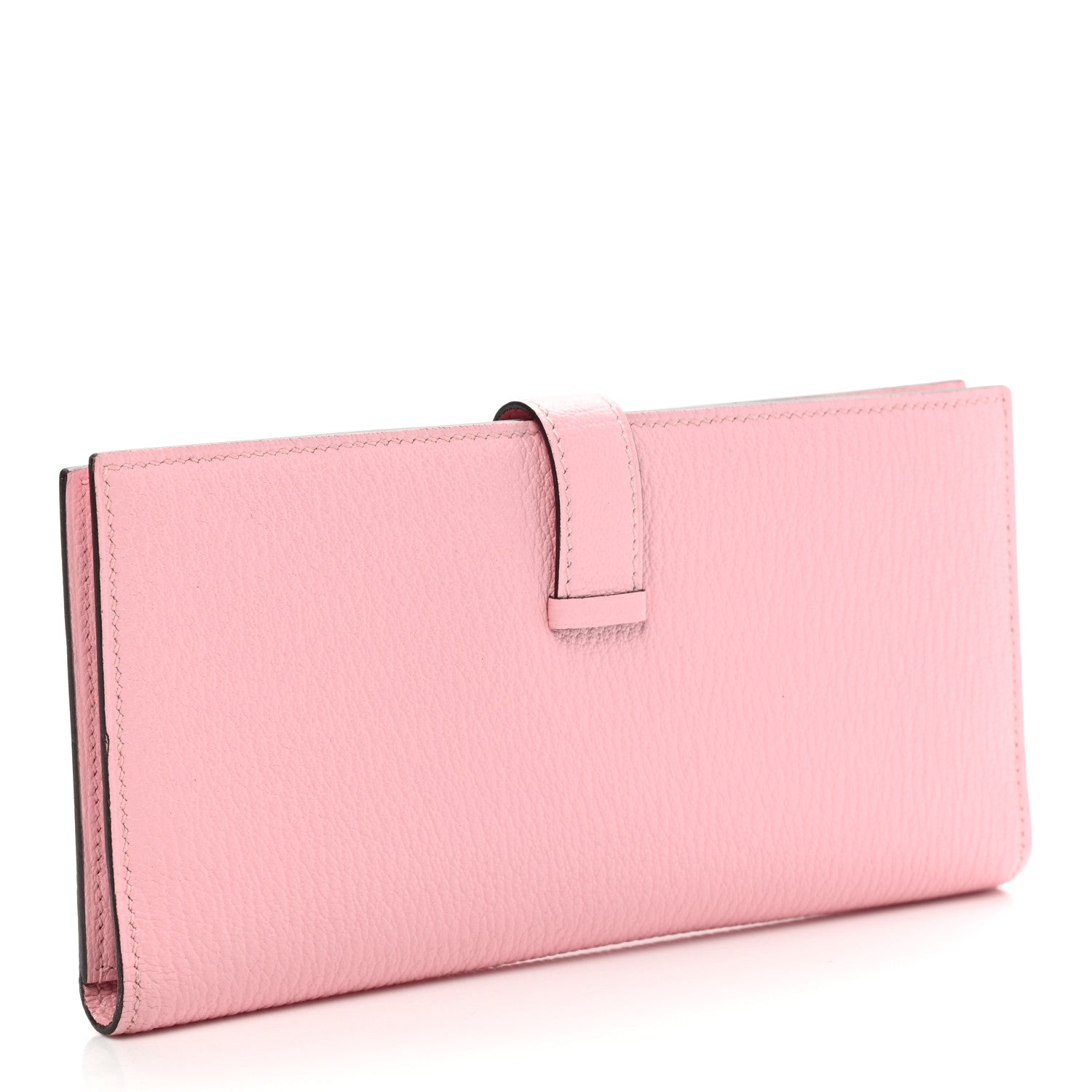 Hermes Chevre Mysore Bearn Gusset Wallet Rose Sakura 3 of 7