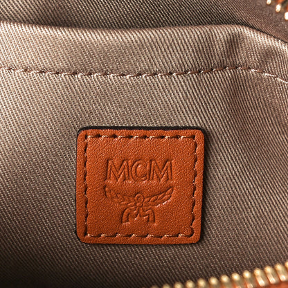 MCM Visetos Mini Anna Crossbody Bag Cognac 5 of 12