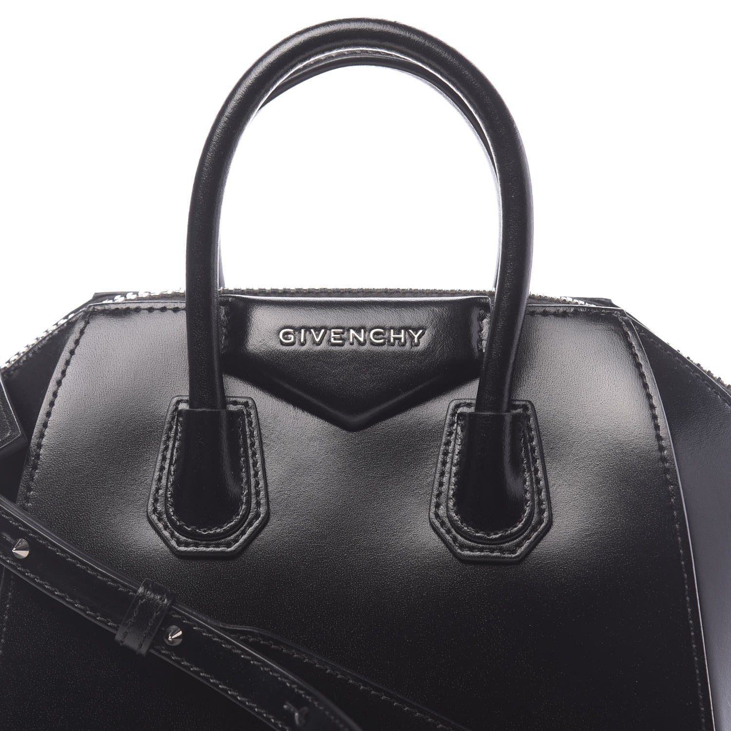 Givenchy Shiny Lord Calfskin Mini Antigona Black 10 of 10