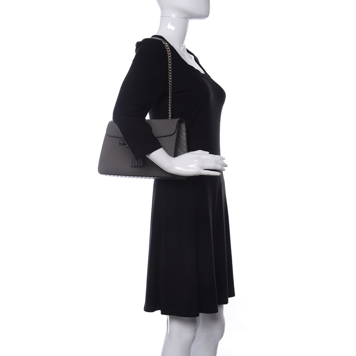 Soft Microguccissima Medium Emily Chain Shoulder Bag Loess