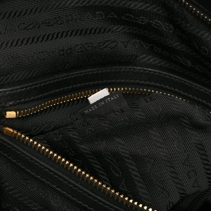 Prada Soft Calf Shoulder Bag Black 7 of 10