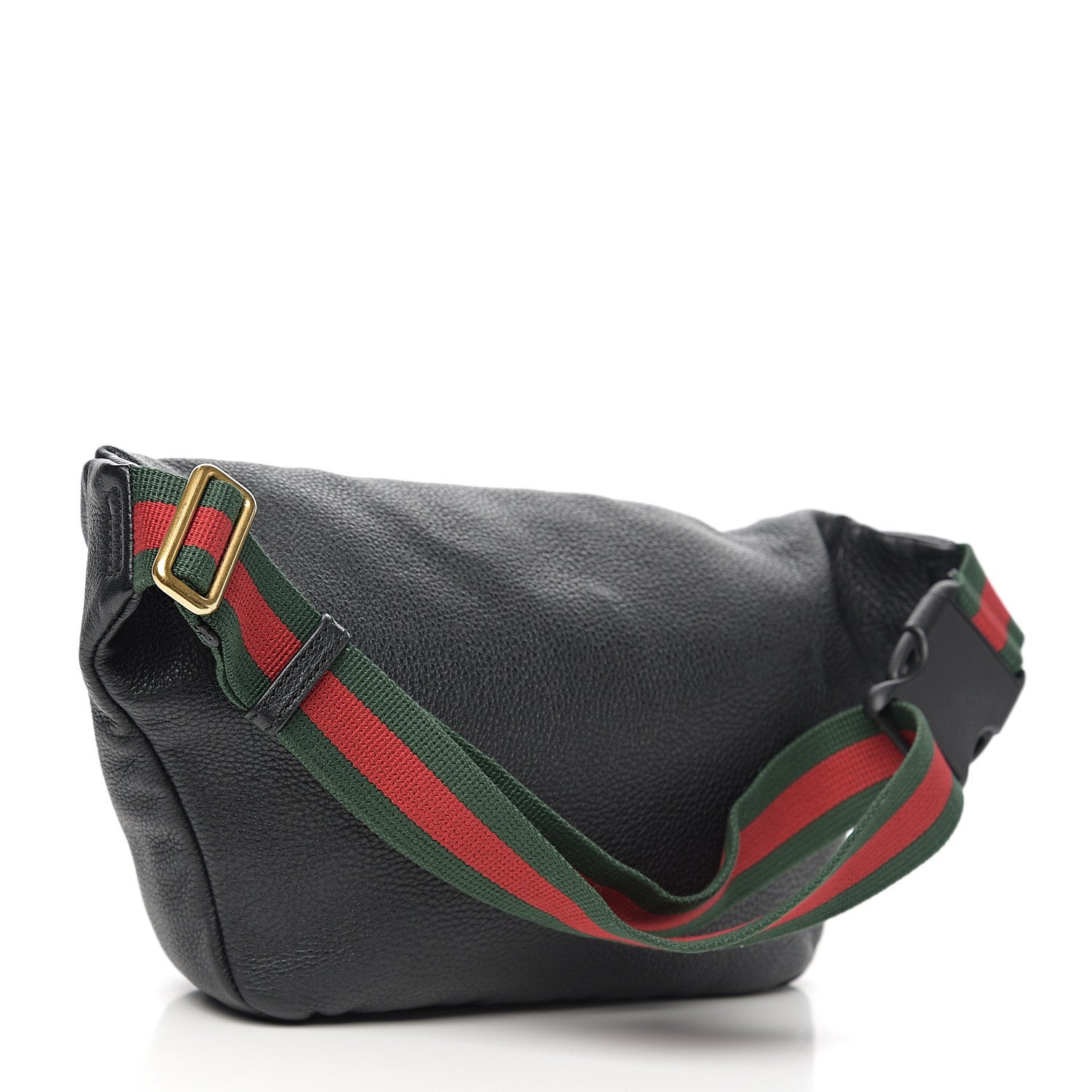 Gucci Grained Calfskin Logo Belt Bag Black 2 of 10