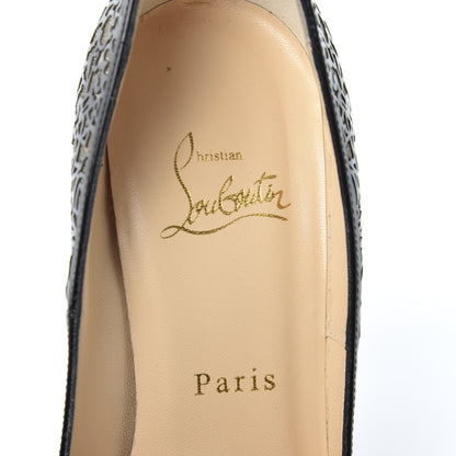 Christian Louboutin Patent Lace Glitter So Pretty 120 Pumps 37 Black 7 of 9