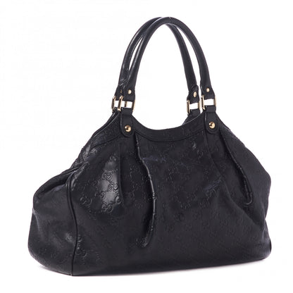 Gucci Guccissima Medium Sukey Tote Black 3 of 9