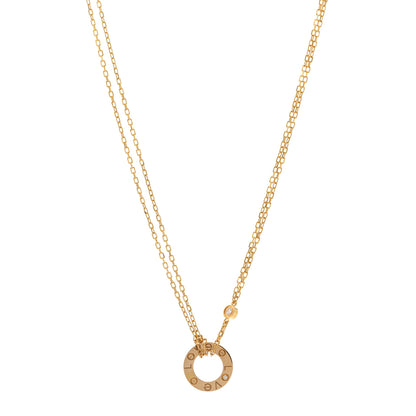 Cartier 18K Yellow Gold 2 Diamond LOVE Necklace 1 of 5