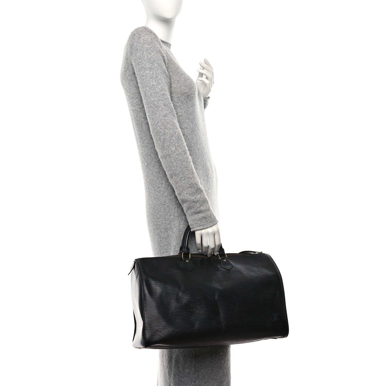 Louis Vuitton Epi Speedy 40 Black 2 of 16