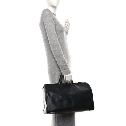 Louis Vuitton Epi Speedy 40 Black 2 of 16