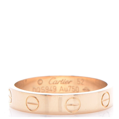 Cartier 18K Yellow Gold 3.5mm LOVE Wedding Band Ring 52 6 1 of 5