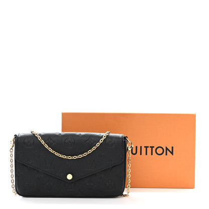 Louis Vuitton Empreinte Pochette Felicie Chain Wallet Black 13 of 13