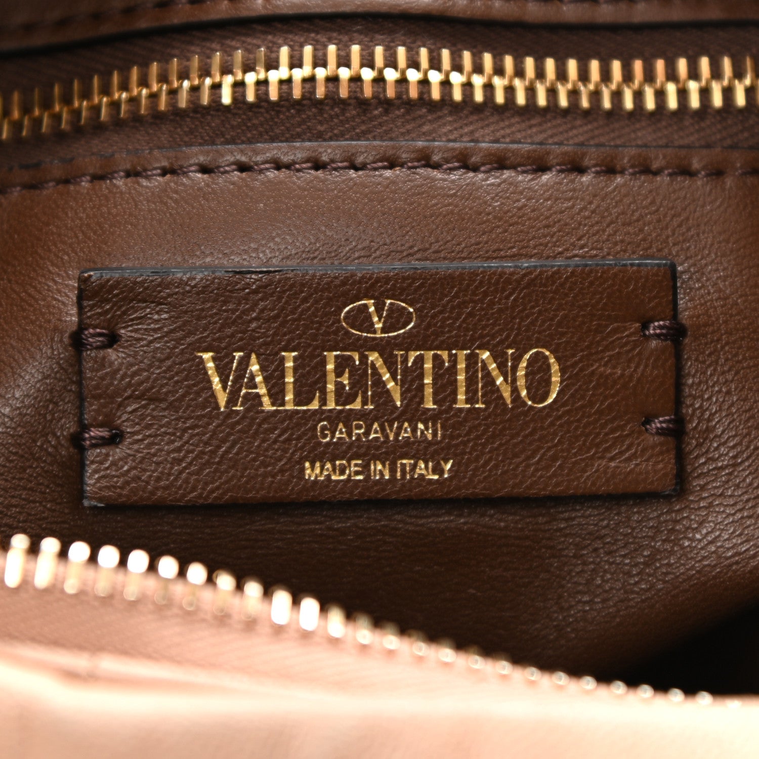 Valentino Garavani Nappa Small Roman Stud Hobo Rose Cannelle 6 of 10
