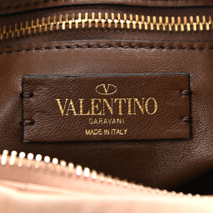 Valentino Garavani Nappa Small Roman Stud Hobo Rose Cannelle 6 of 10