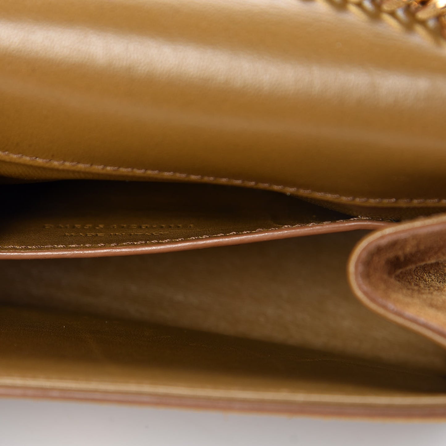 Suede Small Classic Monogram Kate Tassel Satchel Light Ochre