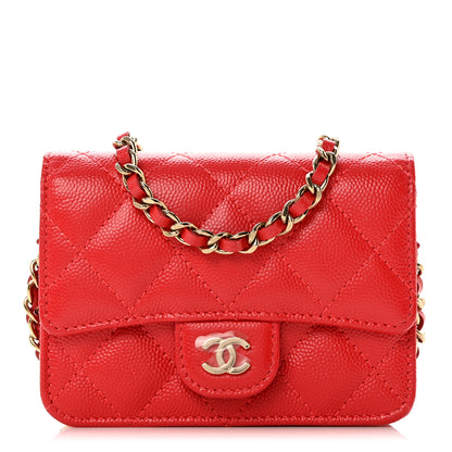 Chanel Caviar Quilted Mini Bag Red 1 of 9