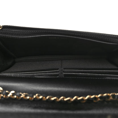 Chanel Lambskin Quilted Trendy CC Wallet On Chain WOC Black 5 of 12