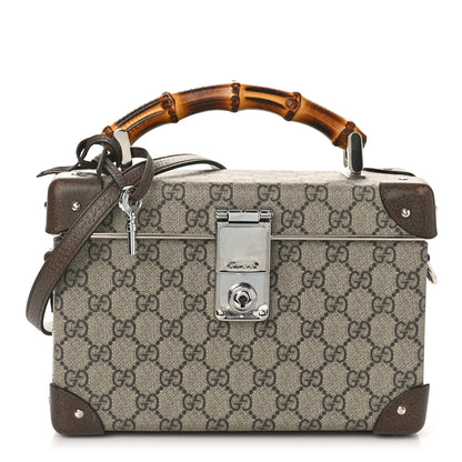 Gucci GG Supreme Monogram Globe-Trotter Beauty Case Brown 1 of 9