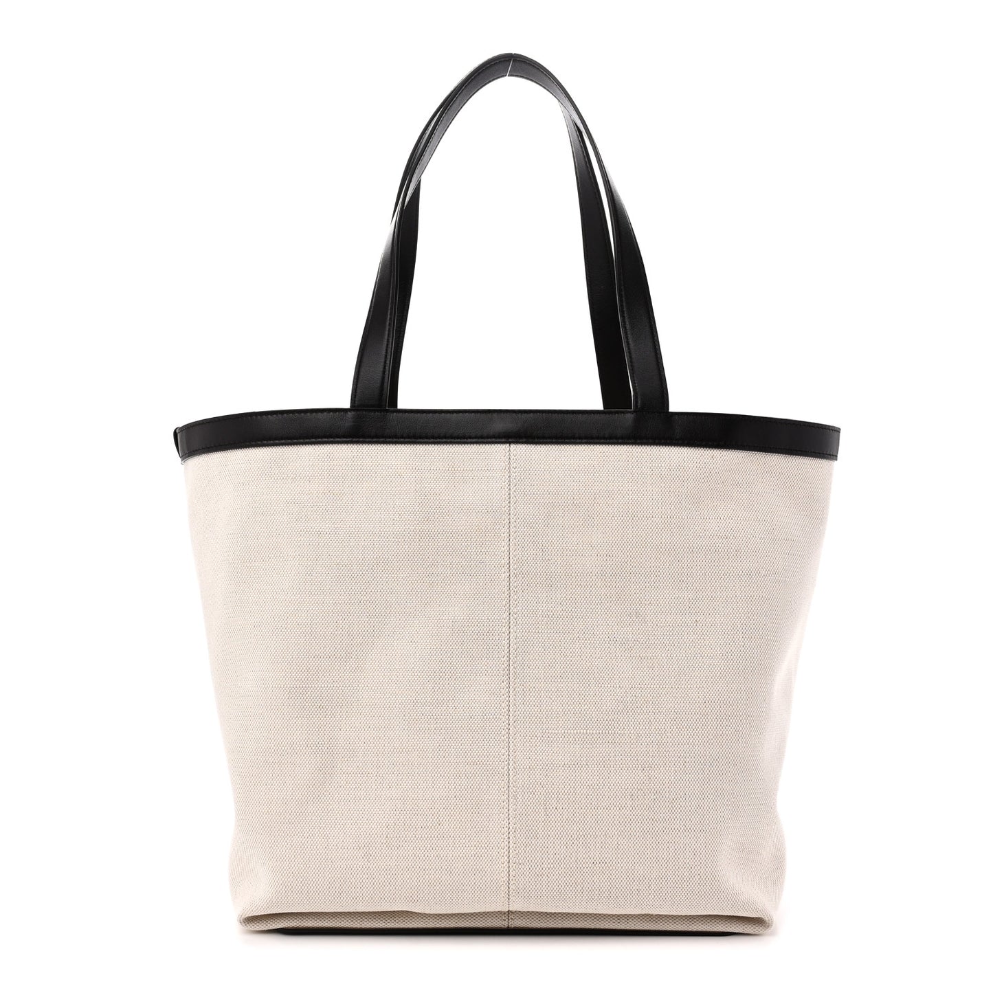 Canvas Mix Nappa Intrecciato Medium Flip Flap Tote Natural Fondant