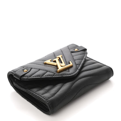 Louis Vuitton Calfskin New Wave Compact Wallet Black 4 of 7