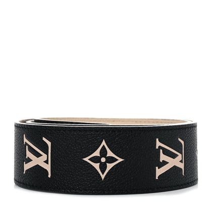 Louis Vuitton Empreinte Monogram Bandouliere Shoulder Strap Black Beige 2 of 6