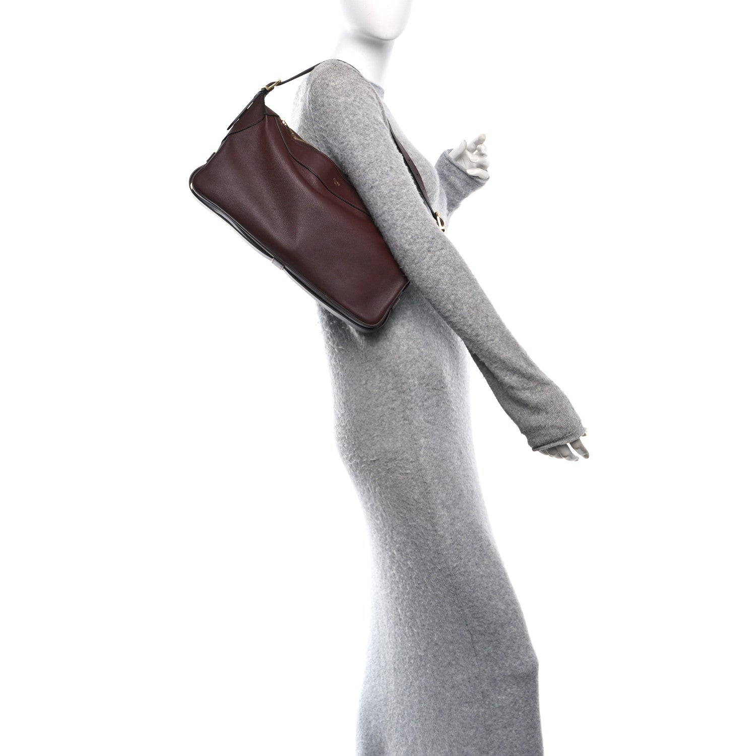 Celine Supple Calfskin Medium Romy Shoulder Bag Hickory 2 of 11