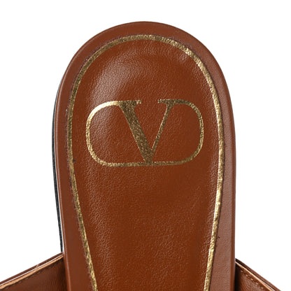 Valentino Garavani Calfskin Roman Stud Ankle Strap Flat Mules 39.5 Selleria 7 of 8