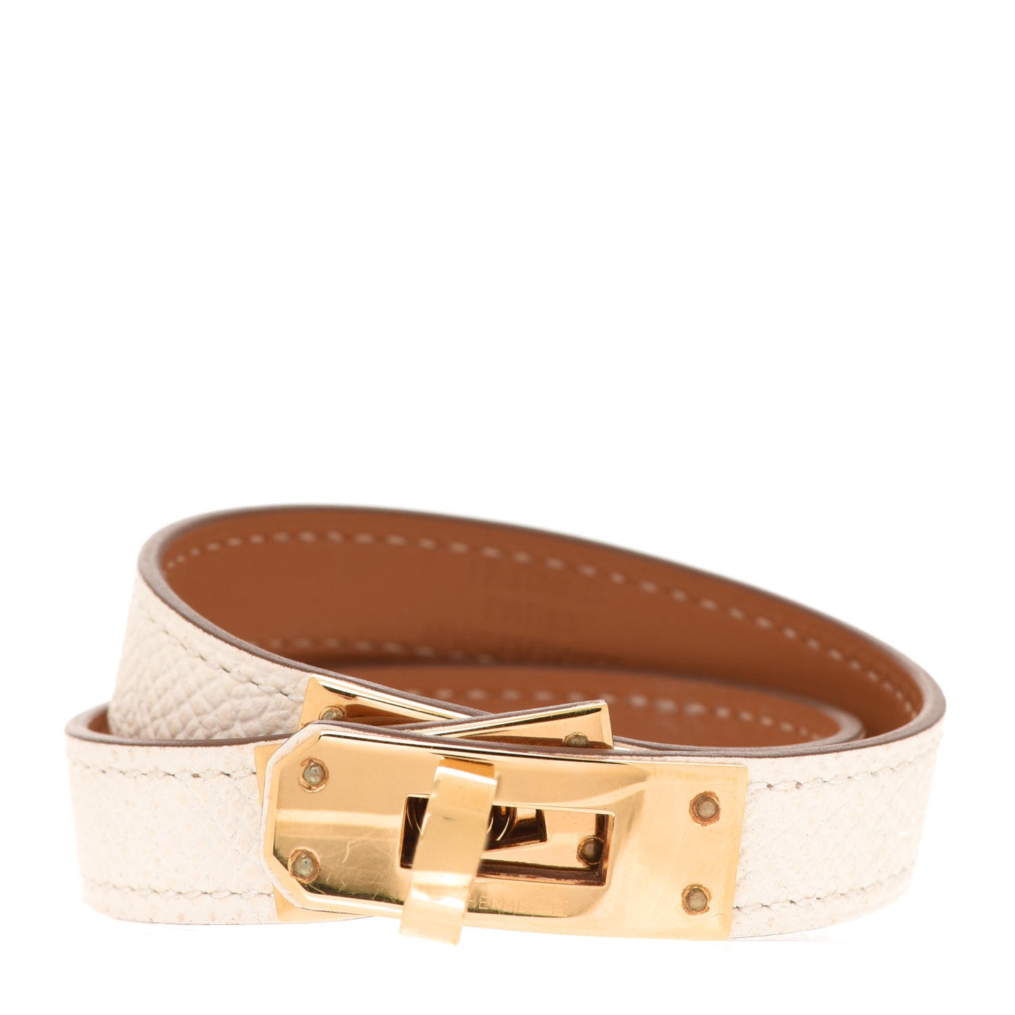 Epsom Kelly Double Tour Bracelet T2 Nata