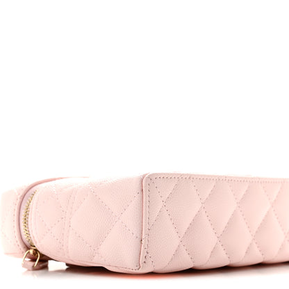 Chanel Caviar Quilted Top Handle Slim Vanity With Chain Light Pink 8 of 10