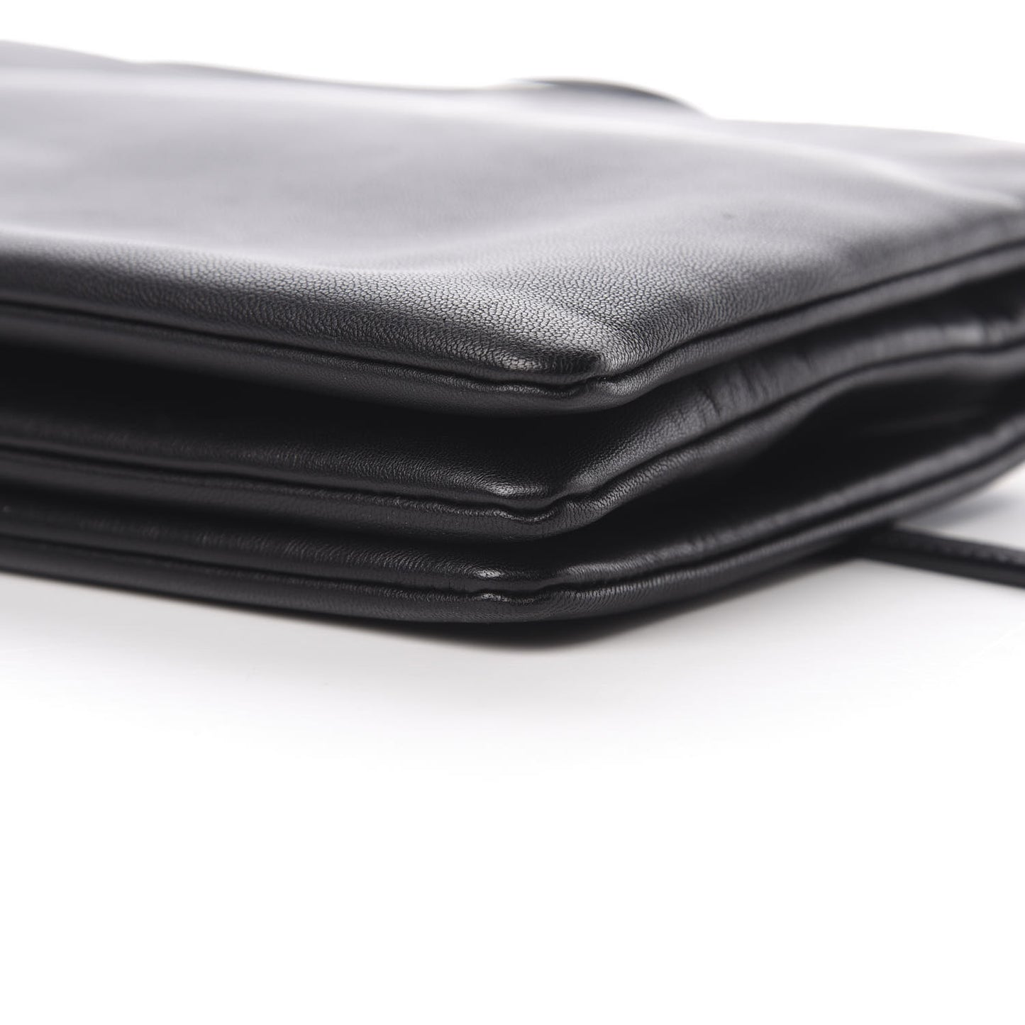 Lambskin Large Trio Crossbody Bag Black