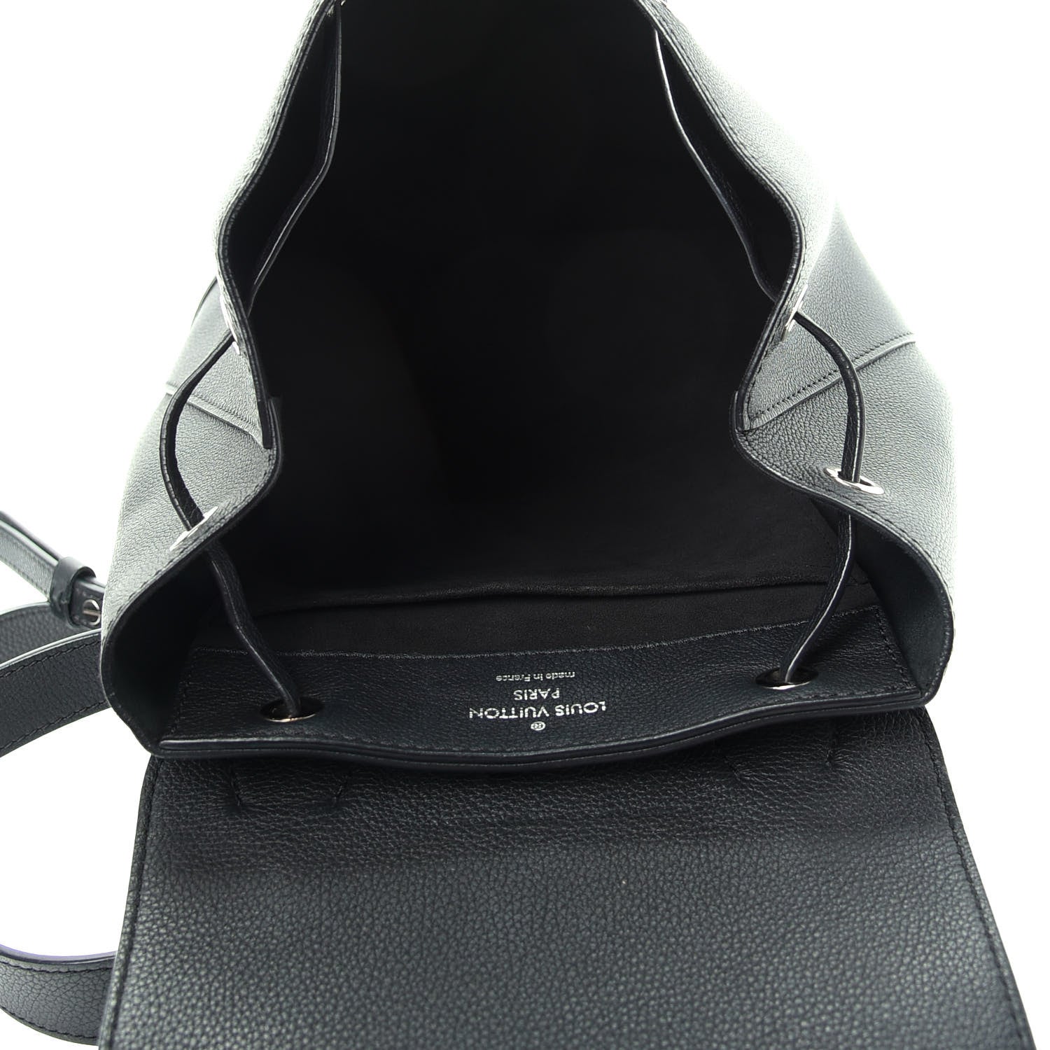 Louis Vuitton Calfskin Lockme Backpack Black 4 of 8